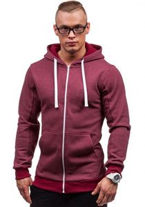 เสื้อฮู้ดซิปผู้ชายทรงเข้ารูป สีเทาเข้ม ผ้าฝ้ายถัก 100% เฟรนช์เทอร์รี่ สวมใส่สบายๆ ในฤดูใบไม้ร่วง ความยาวปกติ - Product Image 5