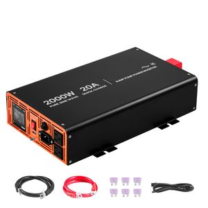 2000W Sump <b>Pump</b> <b>Battery</b> Backup System with LCD Display Auto Switch Pure Sine Wave Inverter Converter - Product Image 1