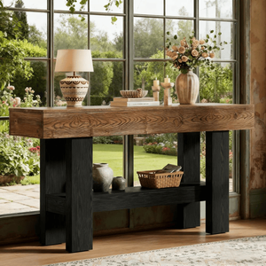 Consolle Lunga Moderna di Lusso in Pino e Quercia per Soggiorno, Ingresso, Appartamento, Hotel - Product Image 4
