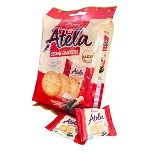 Black Sesame Crispy Crackers 228G Sweet Taste Sachet Bag - Product Image 4