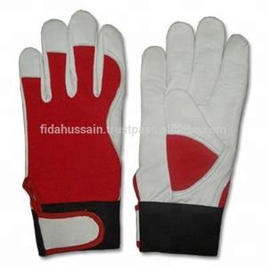 Gants en cuir de la meilleure qualité du Pakistan Gants de travail de sécurité Gants de travail en cuir Sécurité des mains Guanti da Lavoro - Product Image 6