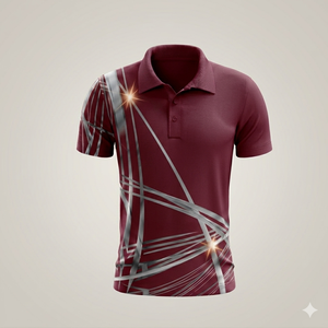 Ropa de Golf Personalizada de Alta Calidad, Material Deportivo de Secado Rápido, Corte Ajustado, Estampado Deportivo, Antiarrugas, con Bolsillo, Camisa Casual para Hombre - Product Image 2