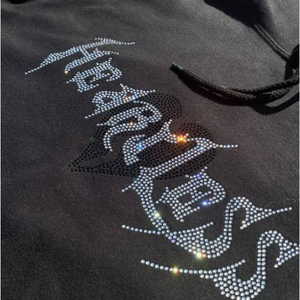 Sudadera con Capucha Antimicrobiana para Hombre, Mezcla de Algodón y Poliéster, Resistente a Bacterias, con Detalles de Cristal y Cordón Ajustable - Product Image 4