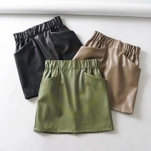 Faldas de Cuero Genuino 100% para Mujer, Cintura Alta, Ropa al por Mayor, Vestido Casual para Fiesta al Aire Libre - Product Image 1