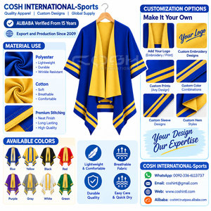 Cosh International Sorority Sisterhood Blue Yellow Batwing Sleeve Long <b>Cardigan</b> Casual 100% Polyester Collarless <b>Sweater</b> - Product Image 6