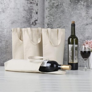 Bolsa de Lona de Algodón para Botellas, Bolsa de Regalo Premium Reutilizable - Product Image 1
