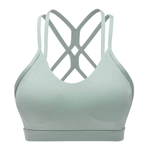 Soutien-gorge de sport athlétique pour femme grande taille, dos en U, avec rembourrage fixe, pour le yoga et l'entraînement, personnalisable avec logo - Product Image 2