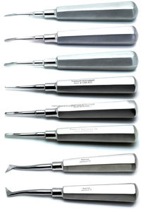 Juego de 8 Elevadores Dentales para Extracción de Raíces, Instrumentos de Luxación Perióstica y Apical, Certificación CE ISO, Proveedor Mayorista - Product Image 2