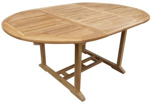 โต๊ะกลางแจ้งสนามหลังบ้านไม้สักด้วยการขยาย - Product Image 4