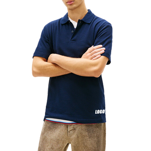 Polo en maille gaufrée pour homme, coupe classique, option personnalisée, respirant, texturé, décontracté, haut de gamme – Meilleure vente - Product Image 5