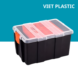 66L <b>Foldable</b> Waterproof Heavy Duty Plastic <b>Crate</b> Virgin Material VIET PLASTICS for Warehouse and Industrial Storage Applications - Product Image 3