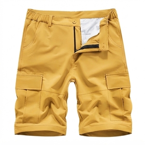 Shorts cargo pour homme personnalisés, séchage rapide, tactiques, pour la randonnée en plein air, multi-poches, vêtements de sport, 100% coton, uni, décontracté - Product Image 1