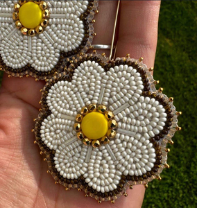 Nouvelles boucles d'oreilles en forme de nœud perlé, style bohème, faites à la main, romantiques, en forme de cœur - Product Image 3