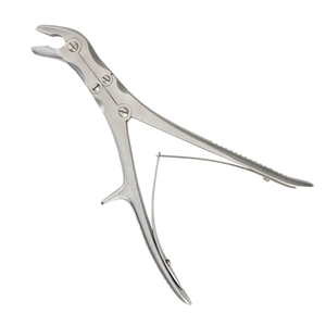 Pinza de corte ortopédica manual de doble acción Beyer Bone Rongeur, de acero inoxidable alemán, acabado Dall, instrumentos quirúrgicos - Product Image 3