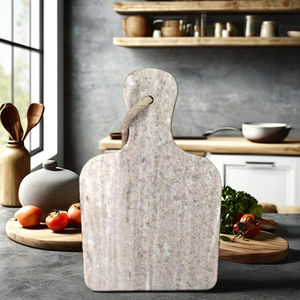 Planche à découper en marbre brun poli avec corde Premium Kitchen Essential - Product Image 1