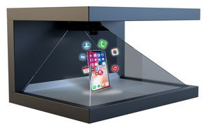 Écran pyramidal holographique de 32 pouces au design fin pour vitrine de comptoir, compatible avec tous les smartphones pour produits de vente au détail - Product Image 2