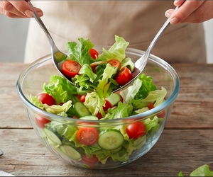 Modern Stainless Steel <b>Salad</b> <b>Spoon</b> and Fork Set High Mirror Polish Serving Utensils For Office Catering And Everyday Use - Product Image 6