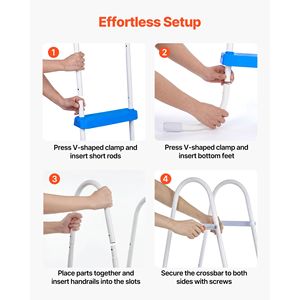 Scaletta a 3 gradini in acciaio a forma di A per piscina fuori terra, per Spa da esterno con parete alta 36 pollici, capacità 300 libbre, gradini per ingresso/uscita - Product Image 6