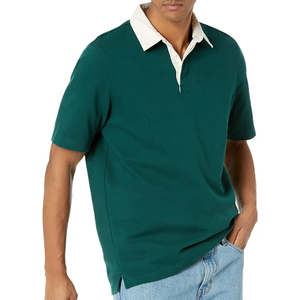 Nouveau polo homme, style business et décontracté, idéal pour l'été, toucher frais, couleur unie, coton. - Product Image 1