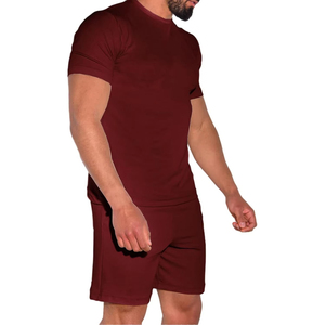 Men's Loungewear <b>Set</b> Cotton T-shirt & Shorts for Summer Comfortable Fit Custom Design OEM Wholesale Available - Product Image 2