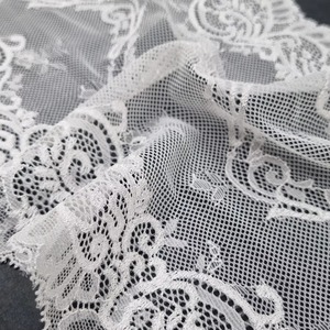 Tela de Encaje Elástica de 22.5cm con Diseño Floral Vintage, Color Personalizado, Calidad Premium Coreana, Spandex/Nylon Ligero para Vestidos y Ropa Interior - Product Image 6