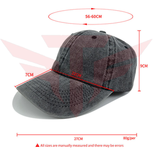 Gorra de Béisbol Unisex de 6 Paneles de Mezclilla Impermeable de Tactus Industries, Gorra Casual Ajustable de Color Sólido Lavado en Algodón para Adultos con Cuatro Detalles Metálicos - Product Image 2
