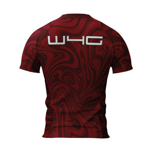 Maillot de sport personnalisé à manches courtes, léger, extensible dans quatre directions, respirant, séchage rapide, antibactérien, écologique, coupe ajustée - Product Image 2