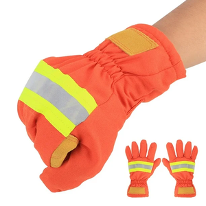 ถุงมือกันไฟ ถุงมือกันความร้อน ถุงมือกันเปลวไฟ พร้อมคุณสมบัติกันลื่น สำหรับนักดับเพลิง - Product Image 3