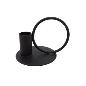 Bougeoir en métal noir mat fabriqué à la main du fournisseur indien pour la décoration d'église de jardin à la maison pour le prix raisonnable de Diwali - Product Image 6