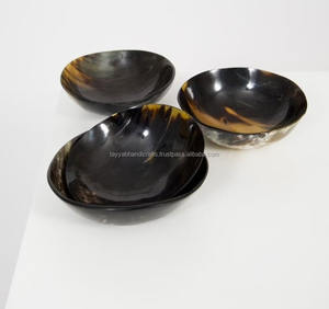 Bols en corne naturelle pièce maîtresse ou cadeau pour agate hôte d'Inde - Product Image 2