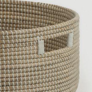 Cesta de suelo de hierba marina natural, cesta de almacenamiento hecha a mano, venta al por mayor, ecológica, hecha en Vietnam - Product Image 5