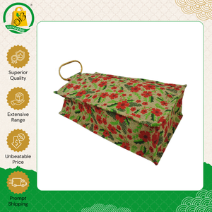Indian Manufacturer Supply Eco-Friendly Two-Bottle Jute Shopping Bag with <b>Partition</b> and All-Over Printing Cane Handle for Sale - Product Image 3