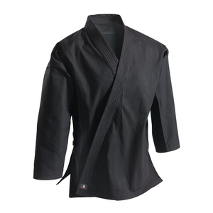 Uniforme de Artes Marciales Karate Gi Unisex para Adultos, 100% Algodón Blanco con Cinturón Negro, Corte Regular - Product Image 6