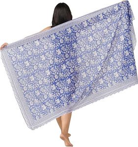 Women Resort Wear <b>Sheer</b> Chiffon Sarong Wrap <b>Bikini</b> Beach Cover Up - Product Image 3