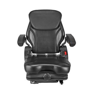 Sedile Universale Regolabile per Carrello Elevatore con Sospensione Trattore, Poggiatesta, Cintura di Sicurezza e Bracciolo Pieghevole Sicuro - Product Image 4