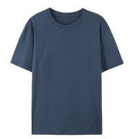 T-shirt pour homme 100% coton respirant, tissu peigné doux, coupe classique, décontracté, à porter au quotidien