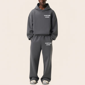 Fabricante OEM, Venta al Por Mayor de Ropa Urbana Unisex, Conjunto de 2 Piezas, Lavado Ácido, Sudadera con Capucha, Logotipo Bordado, 100% Algodón, Impresión Serigráfica - Product Image 4