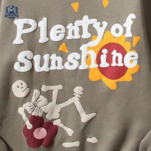 Sweat-shirts à impression en relief fabriqués au Pakistan pour hommes, couleurs tendance, coton mélangé, impression en relief, à bas prix - Product Image 4