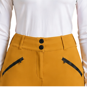 Leggings d'équitation pour femmes, couleur brun doré, taille haute, pantalons d'équitation extensibles avec grip en silicone pour l'entraînement équestre - Product Image 4