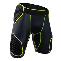 Dernière Nouveauté : Short de Compression Rembourré de Protection pour Hommes, de Bonne Qualité, pour Football Américain, Pantalon de Sport de Sécurité Rembourré