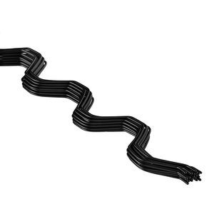 Kit Canale per Filo a Molla in Lega di Alluminio Rivestito in PVC per Serra, 20 Pezzi, 2 m, con Blocco Filo Ondulato - Product Image 1