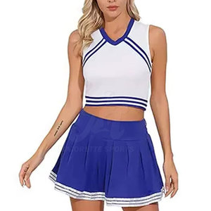 Robe de cheerleading en tissu extensible léger, coupe confortable pour les entraînements et les spectacles d'équipe - Product Image 5
