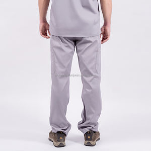 กางเกงยูนิฟอร์มพยาบาล ระบายอากาศได้ดี ผ้าโพลีเรยอนผสมสแปนเด็กซ์ สีพื้น เอวสูง ผลิตตามสั่งจากเวียดนาม - Product Image 3