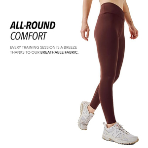 Leggings de Yoga con Cintura Cruzada para Mujer, Cintura Alta, Control de Abdomen, Elásticos, Transpirables, Sin Costuras, Favorecedores - Product Image 2
