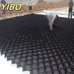 Géocell en HDPE à surface lisse, finition texturée, géocell en plastique utilisé dans la construction routière - Product Image 4