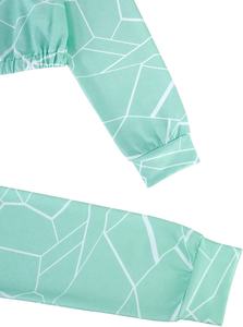 Top corto de manga larga con etiqueta para mujer, ropa de gimnasio con capucha OEM personalizada, top corto de calle, top corto para chicas adolescentes, precio barato - Product Image 4