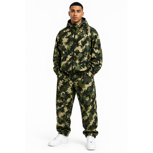 Chaqueta Cortavientos con Capucha Personalizada de Alta Calidad para Esquí, Impermeable, Resistente al Viento, con Bordado de Camuflaje y Logotipo, con Bolsillos Hilden, Traje Deportivo - Product Image 3