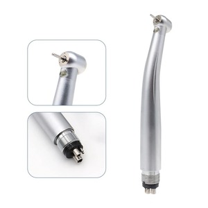 Pièce à main dentaire haute vitesse à bouton-poussoir, triple jet d'eau, éclairage, roulements en céramique, embouts dentaires, turbine à air ergonomique manuelle - Product Image 2