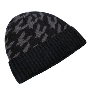 Bonnets d'hiver personnalisés de qualité supérieure, tricotés en jacquard, patchwork, en polaire pour hommes, faible MOQ, bonnet de qualité supérieure - Product Image 2