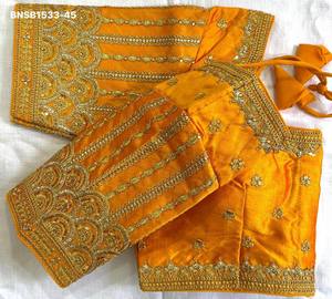 Collection de blouses prêtes-à-porter en soie fantôme lourde avec broderies et sequins, à fermeture avant rembourrée, pour femme - Exportateur de mode - Product Image 2